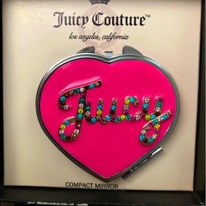 Juicy Couture Heartshaped Colorful Compact Mirror NWT